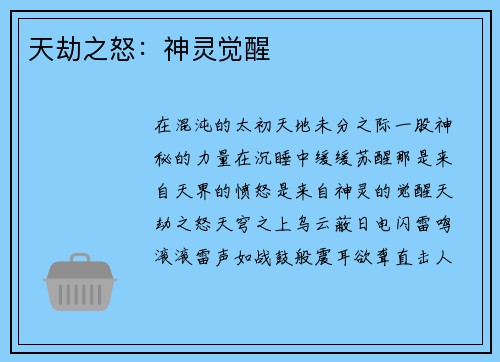 天劫之怒：神灵觉醒